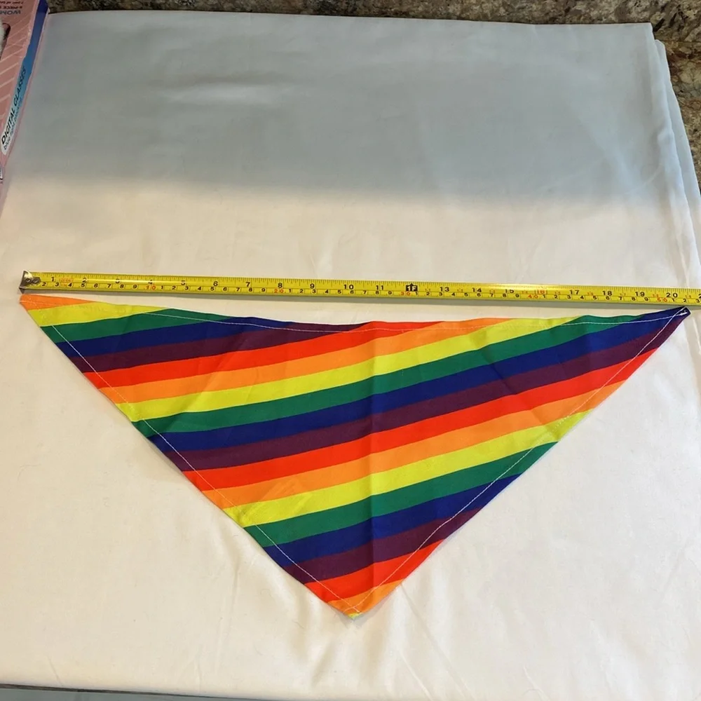🎀 5/$20 🎀 Hotel Doggy XS/S Rainbow Pride Dog Pet Bandana